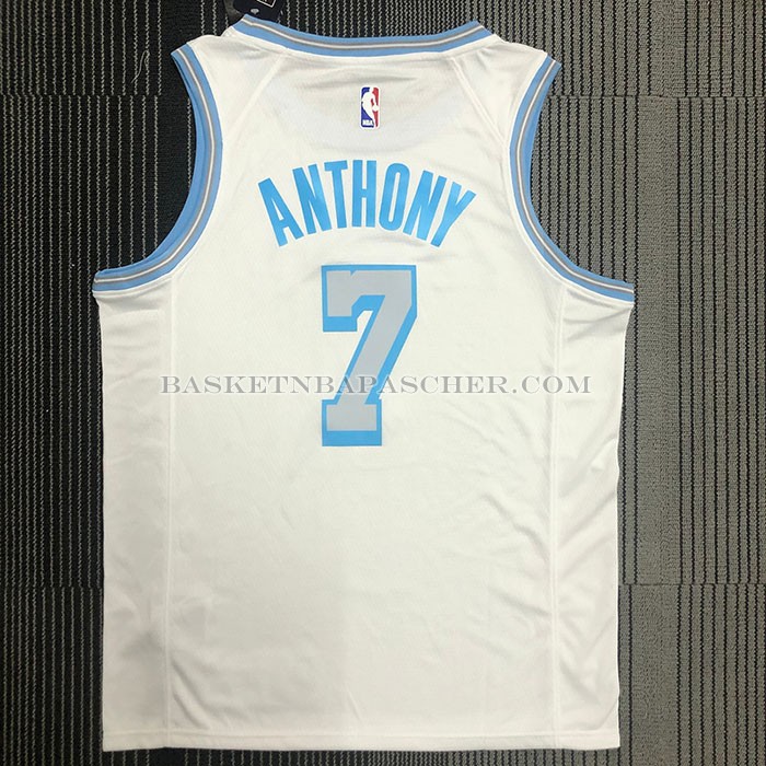 Maillot Los Angeles Lakers Carmelo Anthony NO 7 Ville 2020-21 Blanc